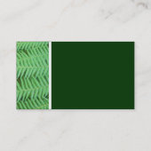 Toon van textiel (Ferns) Visitekaartje (Achterkant)