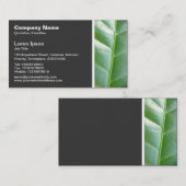 Toon van textiel - leder visitekaartje (Voorkant / Achterkant)