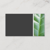 Toon van textiel - leder visitekaartje (Achterkant)