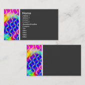 Toon van textiel (mooie golven) visitekaartje (Voorkant / Achterkant)