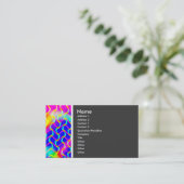 Toon van textiel (mooie golven) visitekaartje (Staand voorkant)