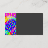 Toon van textiel (mooie golven) visitekaartje (Achterkant)