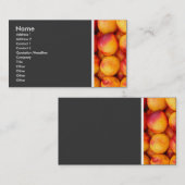 Toon van textiel (perziken) II Visitekaartje (Voorkant / Achterkant)