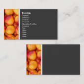 Toon van textiel (perziken) visitekaartje (Voorkant / Achterkant)