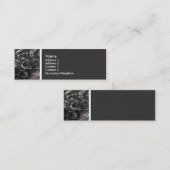 Toon van textiel (Regen op een Pond) II Mini Visitekaartje (Voorkant / Achterkant)