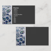 Toon van textiel (zeepijpsoorten) visitekaartje (Voorkant / Achterkant)