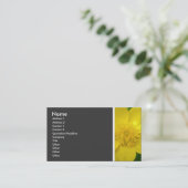 Toon van textuur (Buttercup) II Visitekaartje (Staand voorkant)