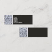 Toon van textuur - Snowy Branches Mini Visitekaartje (Voorkant / Achterkant)