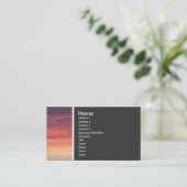 Toon van textuur (Sunset) Visitekaartje (Staand voorkant)