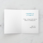 Toon Verloving Ring Afro-Amerikaanse Groet Kaart (Binnen)