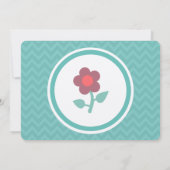 Toon voor adoptie - Moderne roze en blauwe vlinder Kaart (Achterkant)