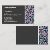 Toon voor textiel - Abstract met facetten Visitekaartje (Voorkant / Achterkant)