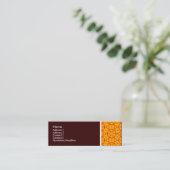 Toon voor textiel - Terrazzo Pattern 05 - Donkerbr Mini Visitekaartje (Staand voorkant)