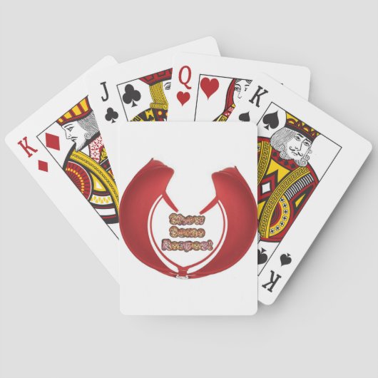 Toon wat respect Kunstprint Pokerkaarten (Achterkant)