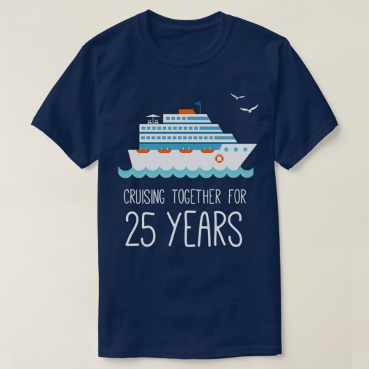 Toonaangevend Jubileum 25 jaar lang T-shirt (Design voorkant)