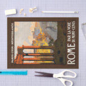 Toonaangevend papier voor reisaffiche in Rome (Craft)