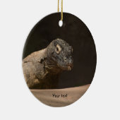 Toonaangevende fotografie van de Komodo-monitor pe Keramisch Ornament (Rechts)