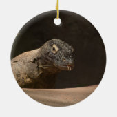 Toonaangevende fotografie van de Komodo-monitor pe Keramisch Ornament (Achterkant)