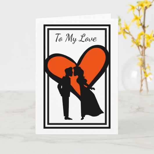 Toonaangevende Lady of Man Romantic Movie Valentij Kaart (Gele Bloem)