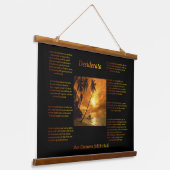 Toonaangevende oase van het eiland met de grote oc hangend wandkleed (Gebogen)