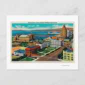 Toonaangevende Ocean Avenue met Auditorium Briefkaart (Voorkant)