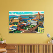 Toonaangevende Ocean Avenue met Auditorium Canvas Afdruk (Insitu (Woonkamer))