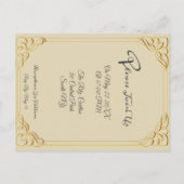 Toonaangevende uitnodiging voor bruiloft met foto' (Achterkant)