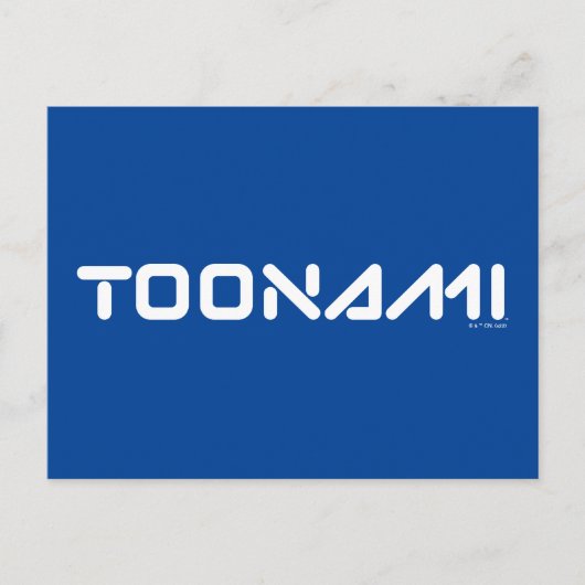 Toonami Digital Font Logo Briefkaart (Voorkant)