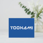 Toonami Digital Font Logo Briefkaart (Staand voorkant)