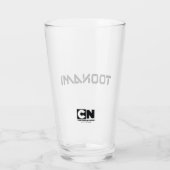 Toonami Digital Font Logo Glas (Achterkant)