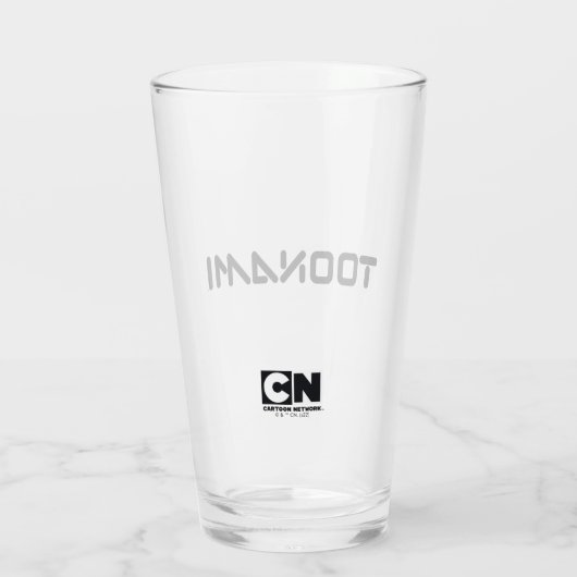 Toonami Digital Font Logo Glas (Achterkant)