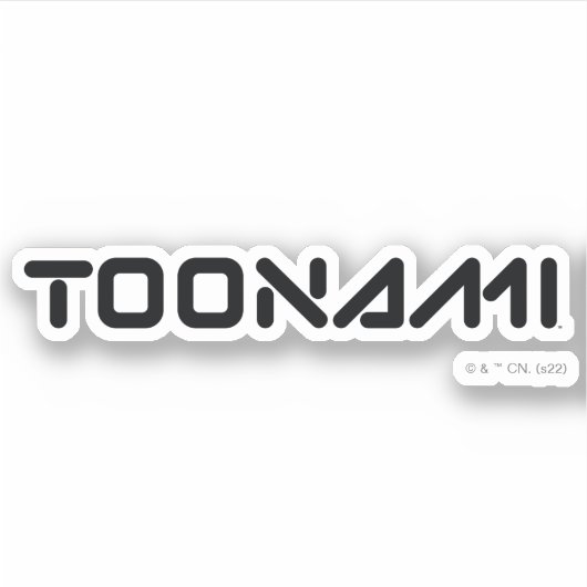 Toonami Digital Font Logo Sticker (Voorkant)