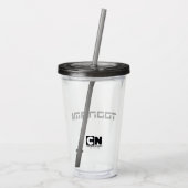 Toonami Futuristic Font Logo Acryl Drinkbeker (Achterkant)