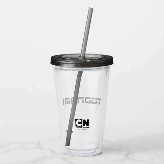 Toonami Futuristic Font Logo Acryl Drinkbeker (Achterkant)