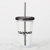 Toonami Futuristic Font Logo Acryl Drinkbeker (Voorkant)