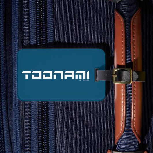 Toonami Futuristic Font Logo Bagagelabel (Voorkant Insitu 4)