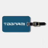 Toonami Futuristic Font Logo Bagagelabel (Voorkant horizontaal)