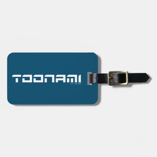 Toonami Futuristic Font Logo Bagagelabel (Voorkant horizontaal)