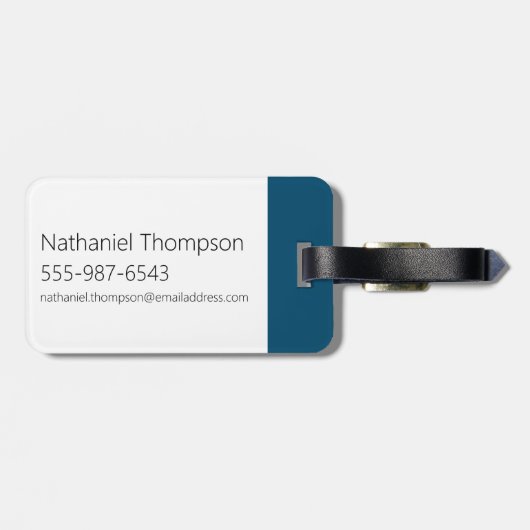 Toonami Futuristic Font Logo Bagagelabel (Achterkant horizontaal)