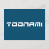 Toonami Futuristic Font Logo Briefkaart (Voorkant)