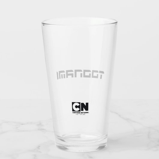 Toonami Futuristic Font Logo Glas (Achterkant)