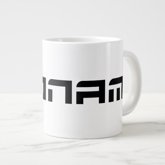 Toonami Futuristic Font Logo Grote Koffiekop (Voorkant rechts)