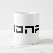 Toonami Futuristic Font Logo Grote Koffiekop (Voorkant)
