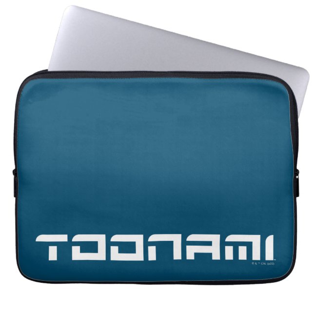 Toonami Futuristic Font Logo Laptop Sleeve (Voorkant)