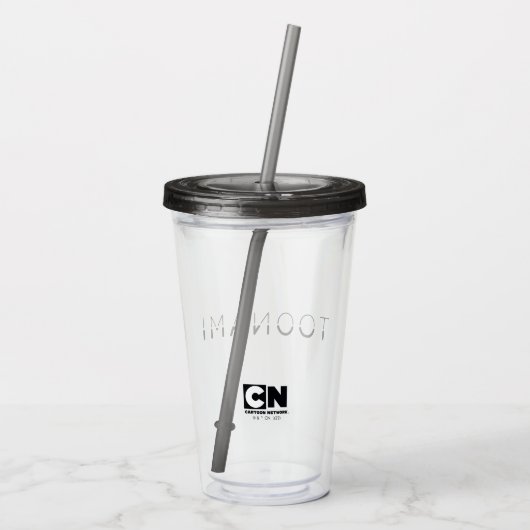 Toonami Split Font Logo Acryl Drinkbeker (Achterkant)