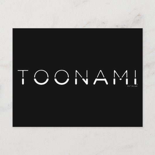 Toonami Split Font Logo Briefkaart (Voorkant)