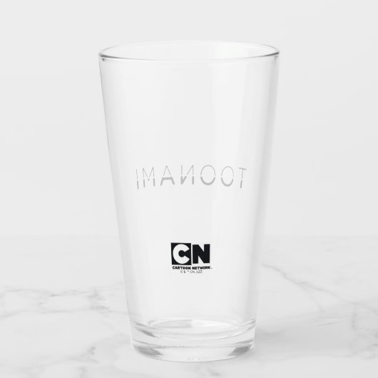 Toonami Split Font Logo Glas (Achterkant)