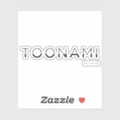 Toonami Split Font Logo Sticker (Vel)