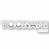 Toonami Split Font Logo Sticker (Voorkant)