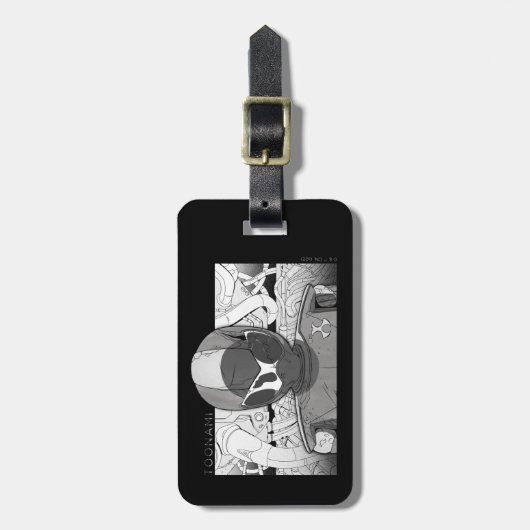 Toonami TOM 5 Countdown Comic Bumper Bagagelabel (Voorkant verticaal)